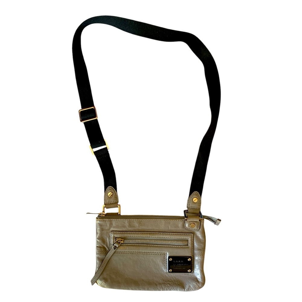 L.A.M.B Grey Leather Crossbody Bag